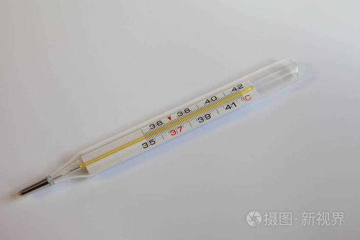 测量人体温度的水银温度计