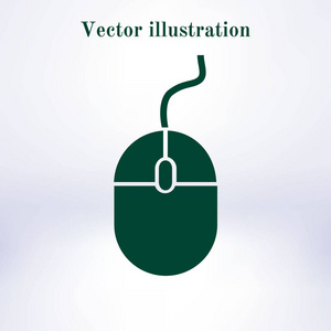 鼠标的图标。平面设计