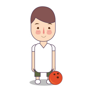 体育人头像向量例证字符在白色背景.穿着制服站着的男孩照片