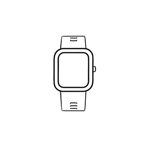 Smartwatch 手绘轮廓涂鸦图标