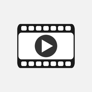 电影行业矢量集电影胶片相机,电影条纹,电影胶片,胶卷矢量插图隔离.