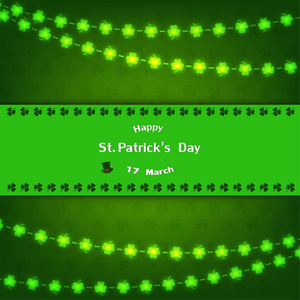 s Day background design with shamrock for lucky spring,vector il