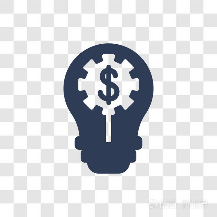 芬特科技创新图标时尚fintech创新标志概念透明背景从一般收集
