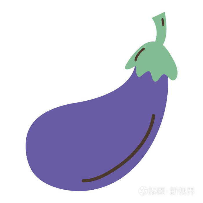 美味的新鲜茄子有机蔬菜插图插画-正版商用图片17q050-摄图新视界