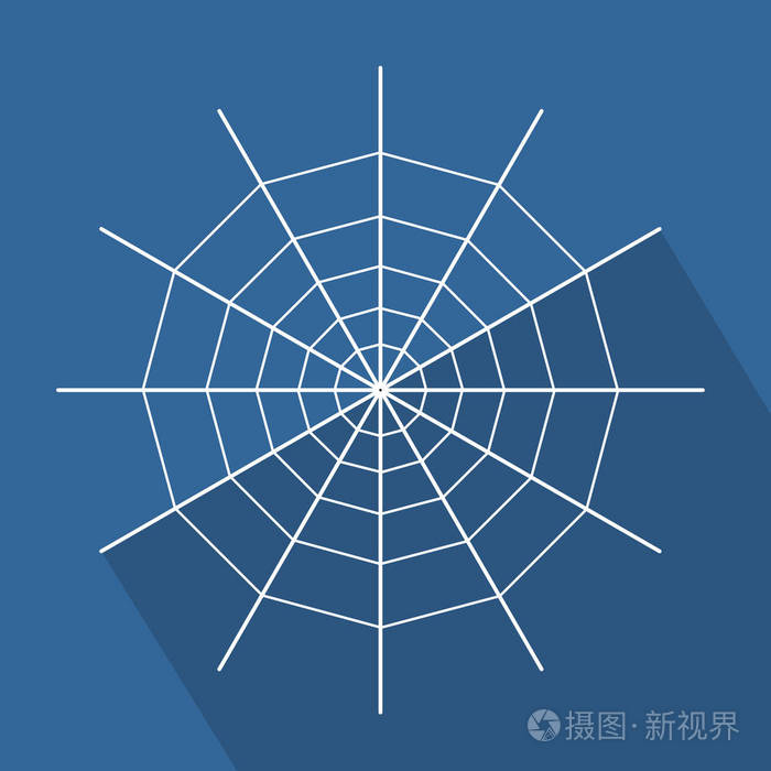 蜘蛛网平面设计图标eps10
