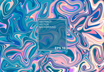 有着美丽的幻想墨水图案. 液体油漆. 流动艺术. 大理石的装饰品.