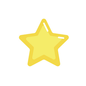 漂亮的明星斯巴达设计图标矢量插图