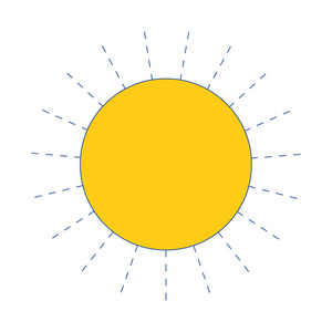 阳光天气矢量图