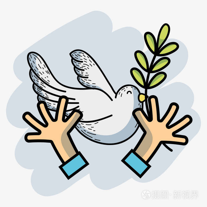 国家和平与爱日到全球和谐矢量图