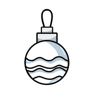 线美球圣诞装饰设计插图