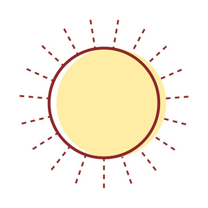 阳光天气矢量图