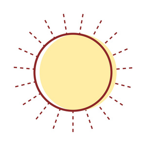 阳光天气矢量图图片