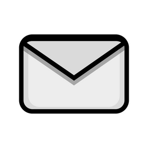 信件信息通信概念图标矢量插图图片