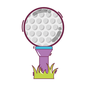 高尔夫球游戏矢量图设计图片