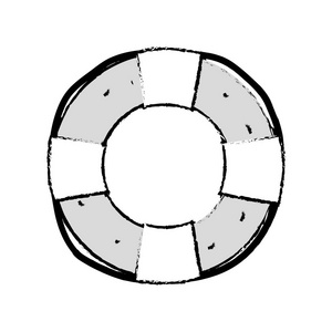 救生圈物体安全紧急矢量图图片