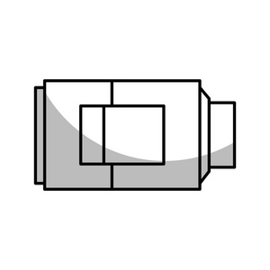 线路技术电池电量低，数字显示器矢量图