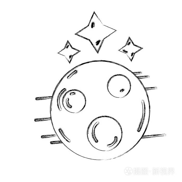 银河系空间矢量图中带有恒星宇宙的图形行星插画-正版商用图片17qcuo