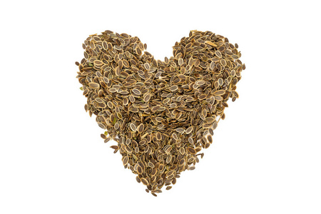 一年生植物迪尔种子心形接近.