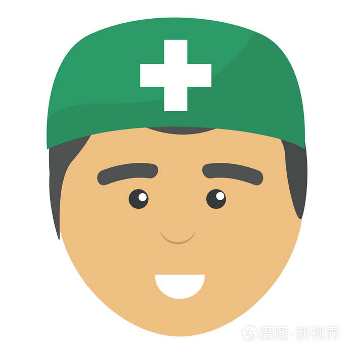 专业面部医生帽子矢量插图设计插画-正版商用图片17qkqr-摄图新视界
