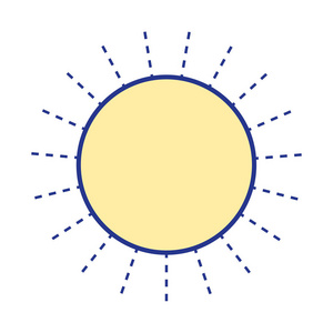 阳光天气矢量图图片