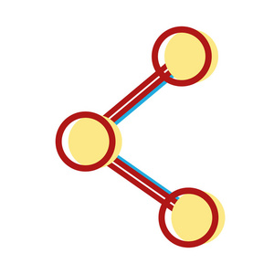 用网络连接矢量图共享社交媒体