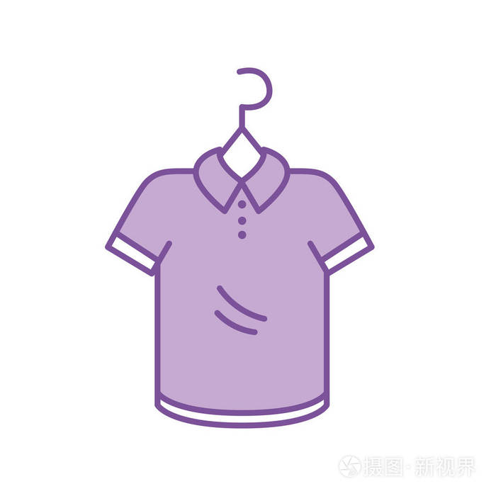 市场上的剪影购物服装与风格设计矢量插图