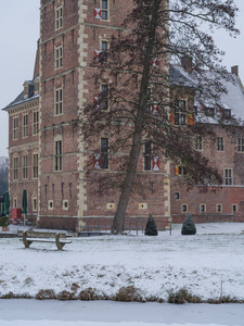 德国城堡的冬天