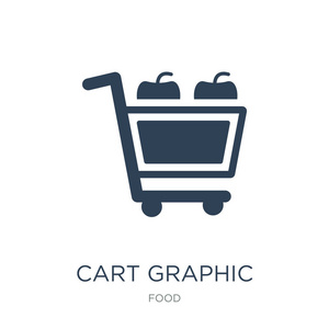 购物车图形图标矢量白色背景购物车图形时尚填充图标从食品收集