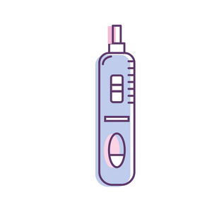 妊娠试验医学检查结果矢量图