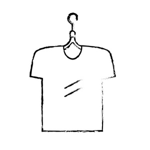 图男子T恤休闲设计风格插图