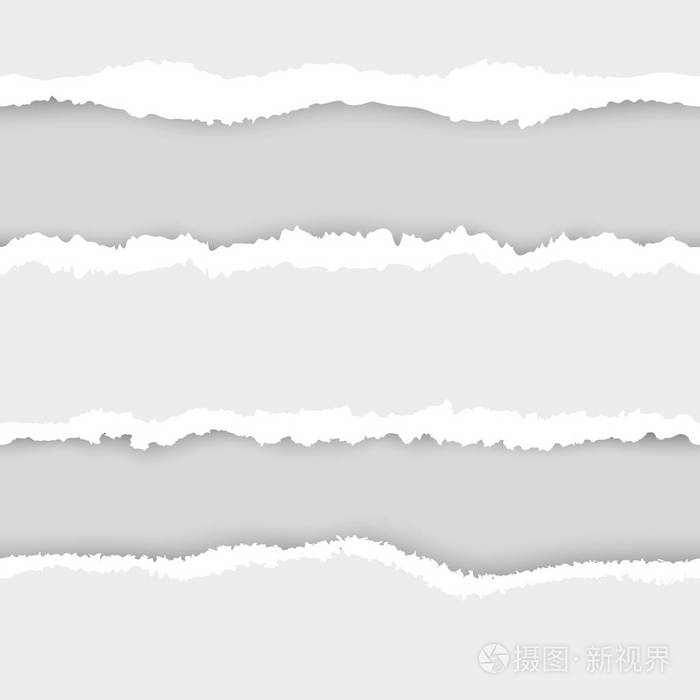 撕纸矢量逼真图像. eps10