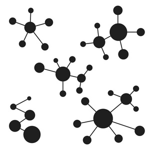 图标徽标分子原子结构物质实验室的矢量设计徽标分子结构和原子电子