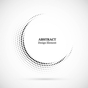 半色调效应矢量模式. 在白色背景上隔离的圆圈点.照片