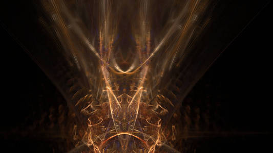 幻想混沌五颜六色的分形图案. 抽象的分形形状.