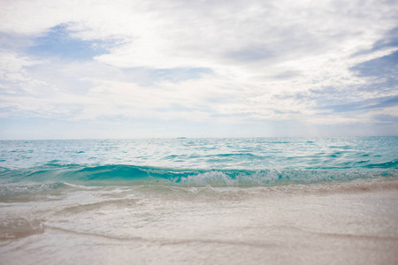 海滩。海松弛景观