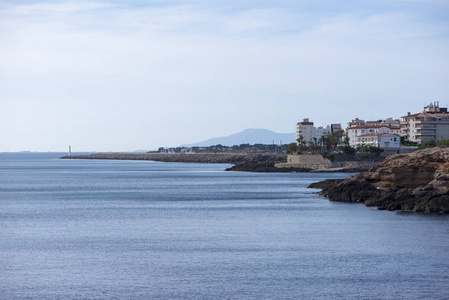 西班牙塔拉戈纳海岸的阿米特拉海岸