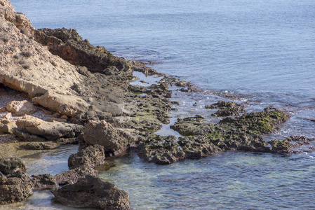 西班牙塔拉戈纳海岸的阿米特拉海岸