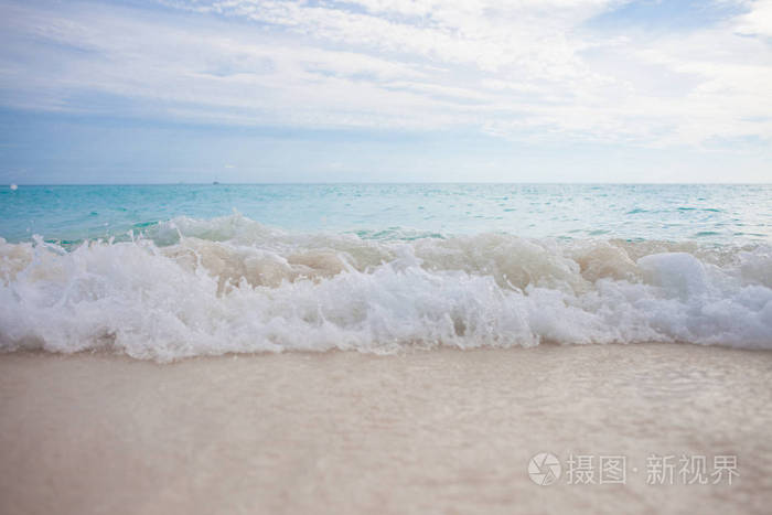 海滩。海松弛景观