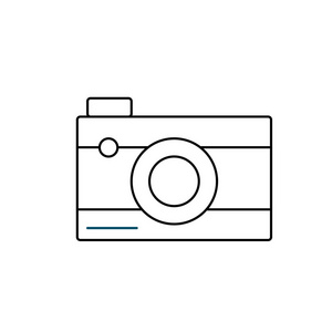 数码相机技术摄影图标矢量图