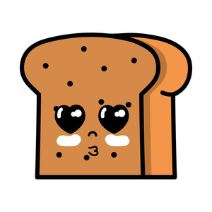 嘴里的面包图片