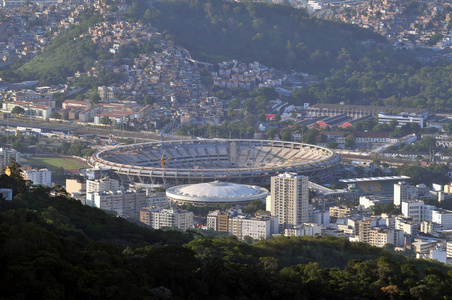 里约热内卢巴西2012年11月19日世界上最著名的足球体育场。 它现在正在进行全面改革，以满足2014年世界杯的要求。