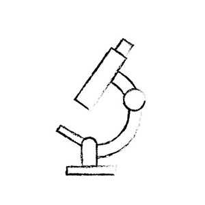 图形显微镜劳动物体科学测试矢量插图