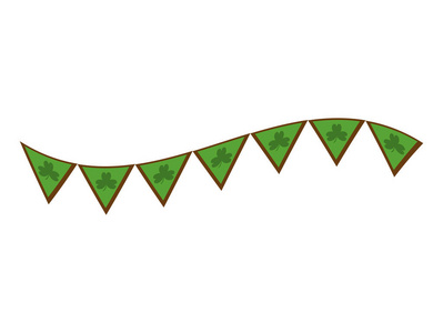 绿色庆祝活动，矢量插图设计