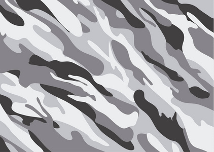 迷彩黑白纹理伪装图案背景. 树叶和树枝的形状. 黑白军队伪装背景.