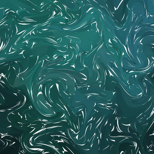 流体五颜六色的形状背景。 深绿色潮流梯度。 流体形状组成。 摘要现代液体漩涡大理石传单设计为背景。 向量eps10。