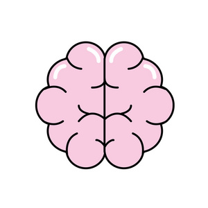 大脑人体解剖器官情报矢量插图