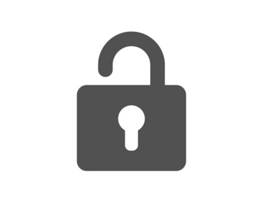 锁定图标。 私人储物柜标志。 密码加密符号。 质量设计要素。 经典风格图标。 向量