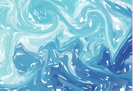 矢量蓝白色大理石抽象背景. 液体大理石图案.