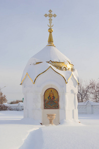 新西伯利亚大主教米哈伊尔教堂。 俄罗斯