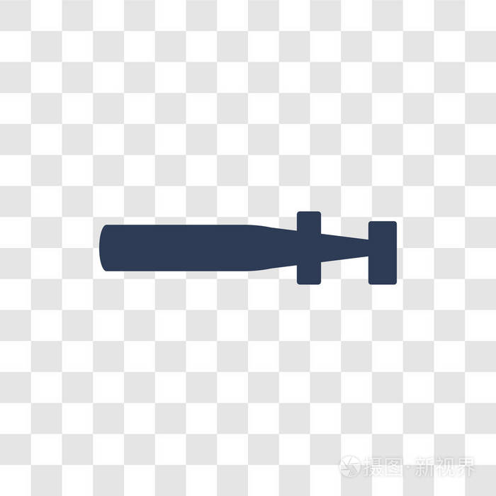 时尚鱼雷标志概念的透明背景从军队和战争收集插画-正版商用图片1s88